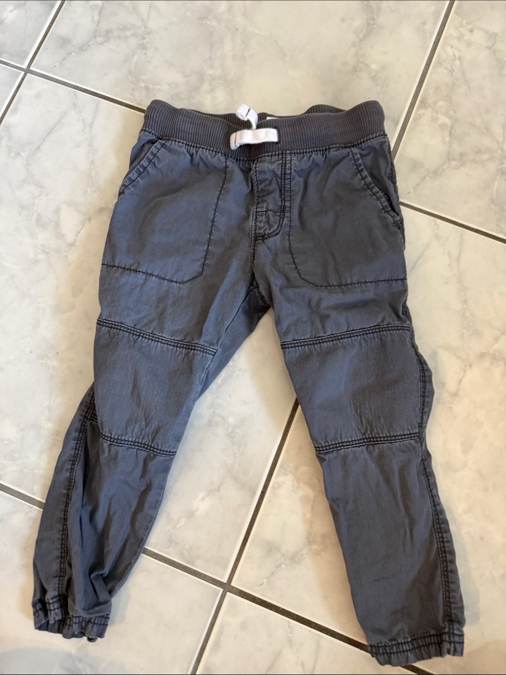 Carter’s Kids Gray Jogger Pants with Drawstring Waist